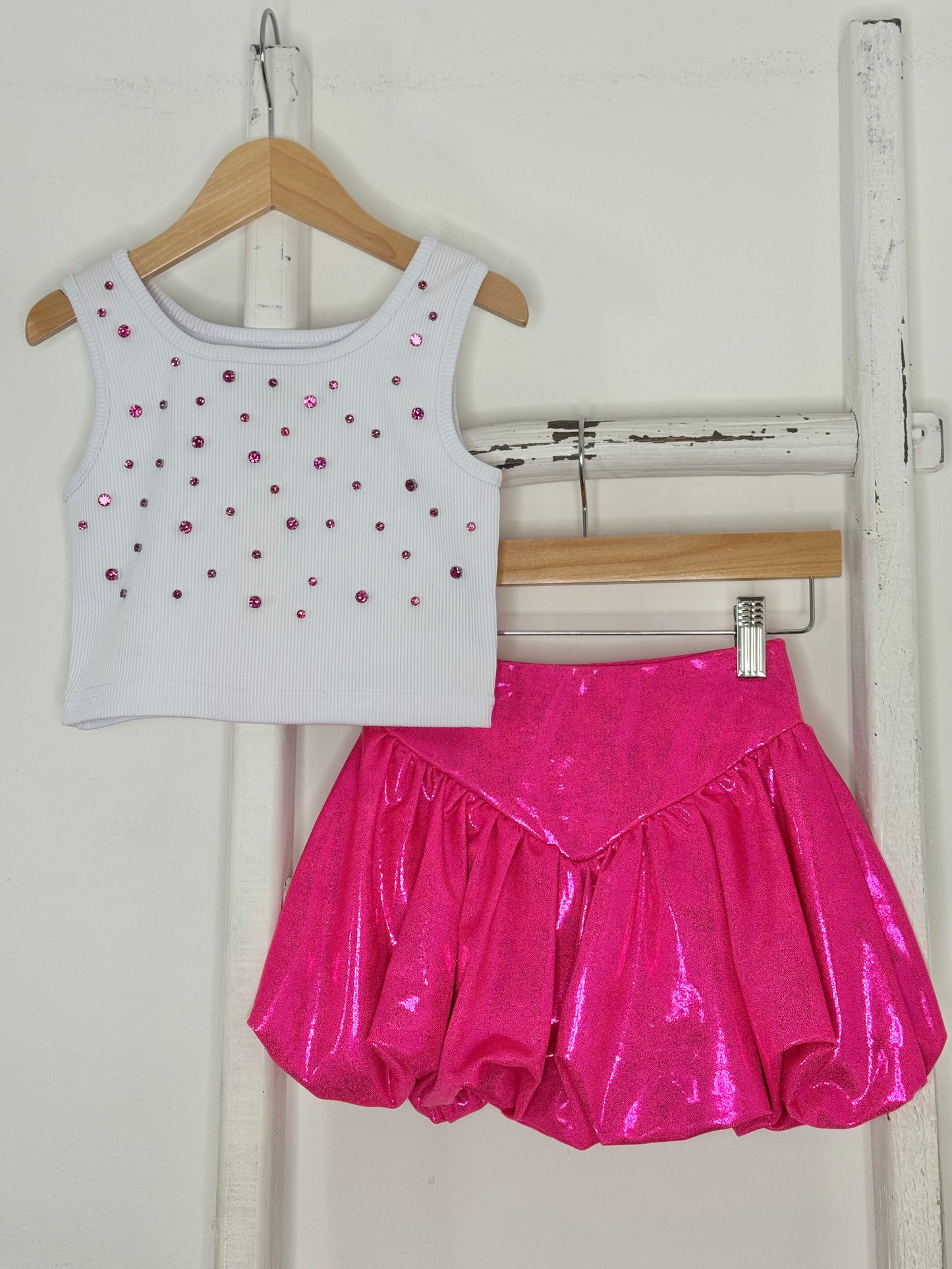 Metallic Bubble Skirt