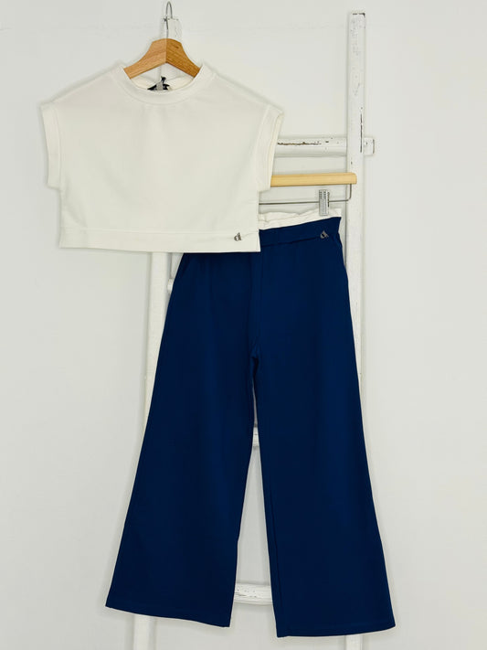 Navy Blue Boxer Style Set