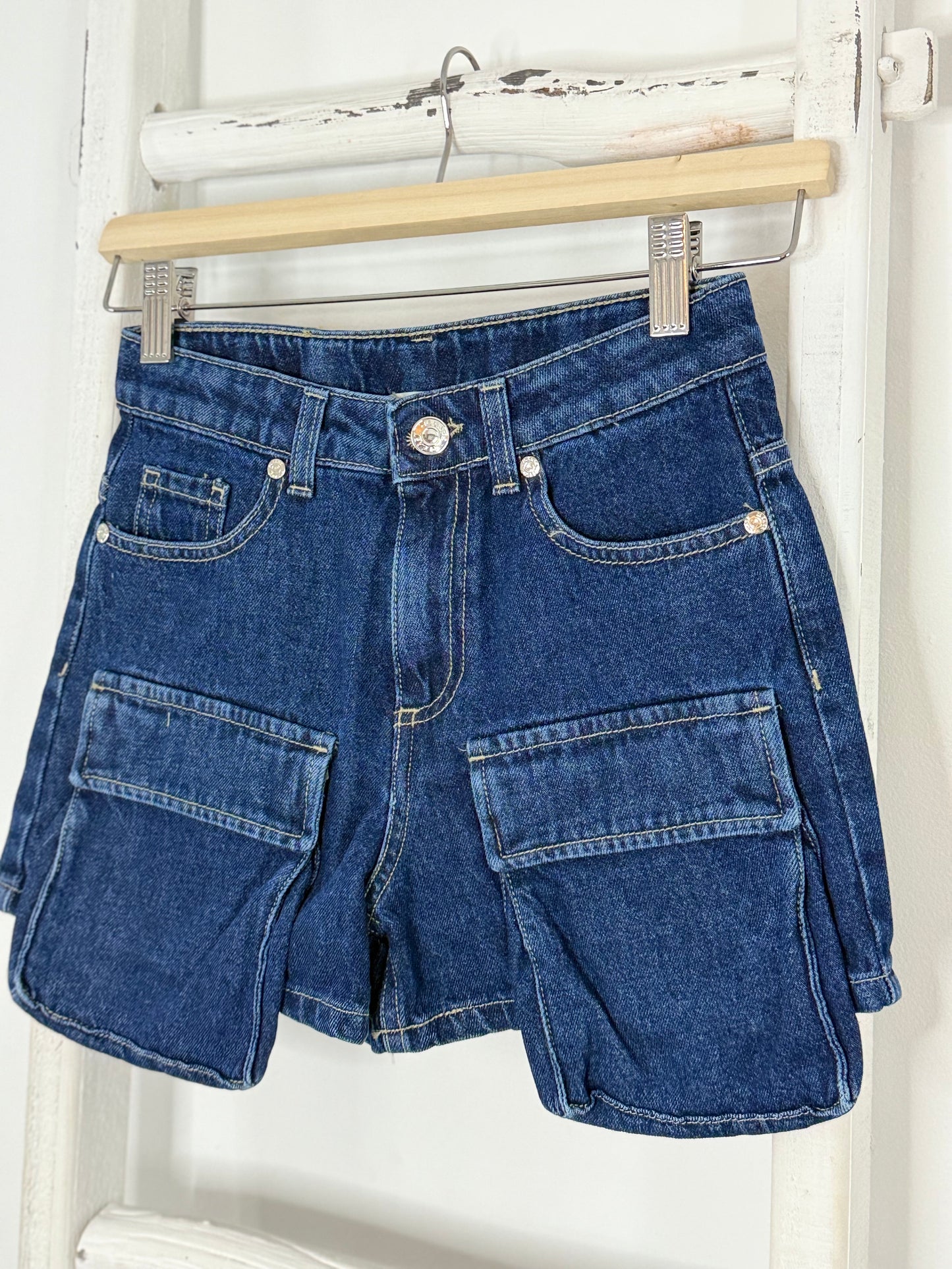 Cargo Denim Shorts