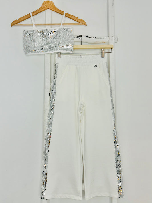 Summer White Sequin Set