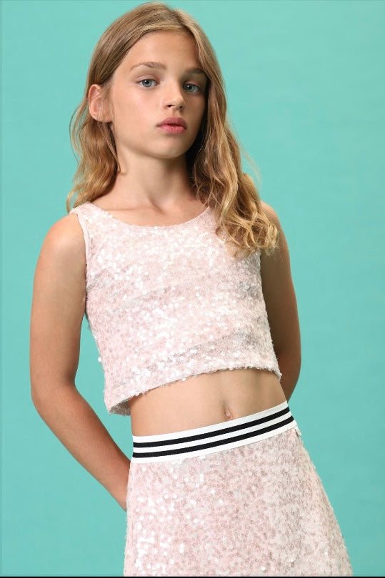 Lina Sequin Set Pastel Pink