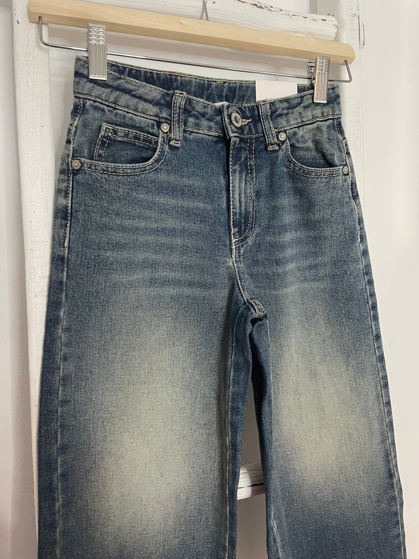 Low Rise Wide Leg Jeans