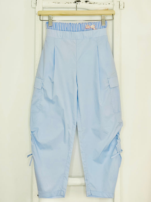 Blue Cargo Boxer Pant