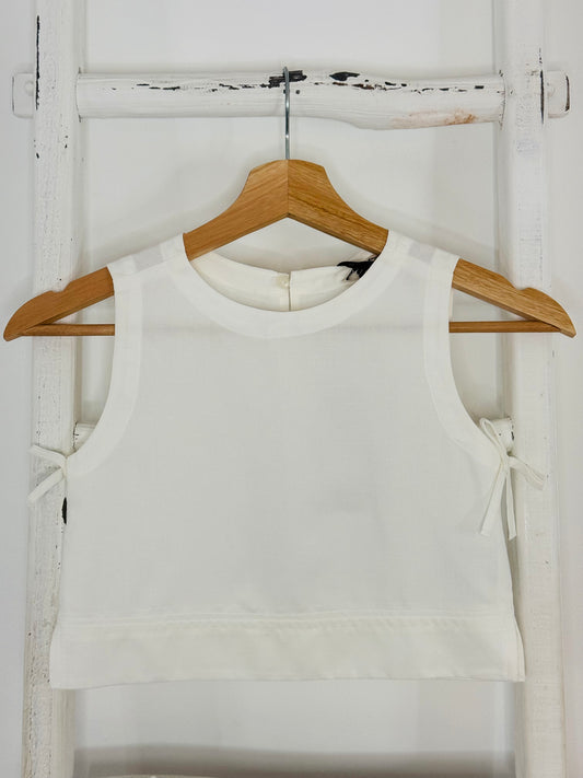 Off White Linen Top