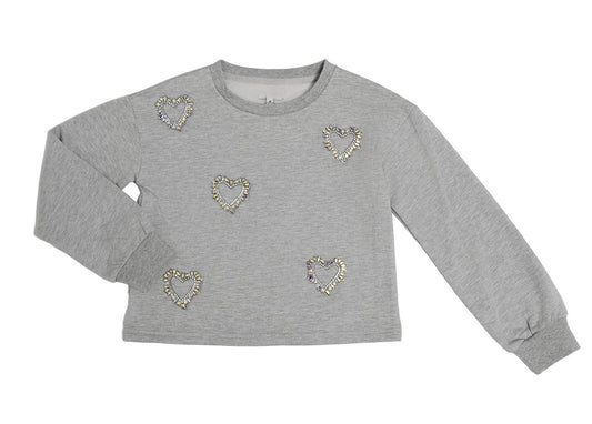 Jeweled Heart Sweatshirt