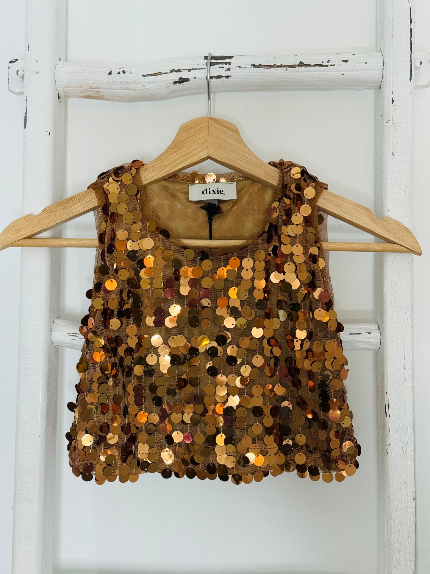 Bronze Sequin Top
