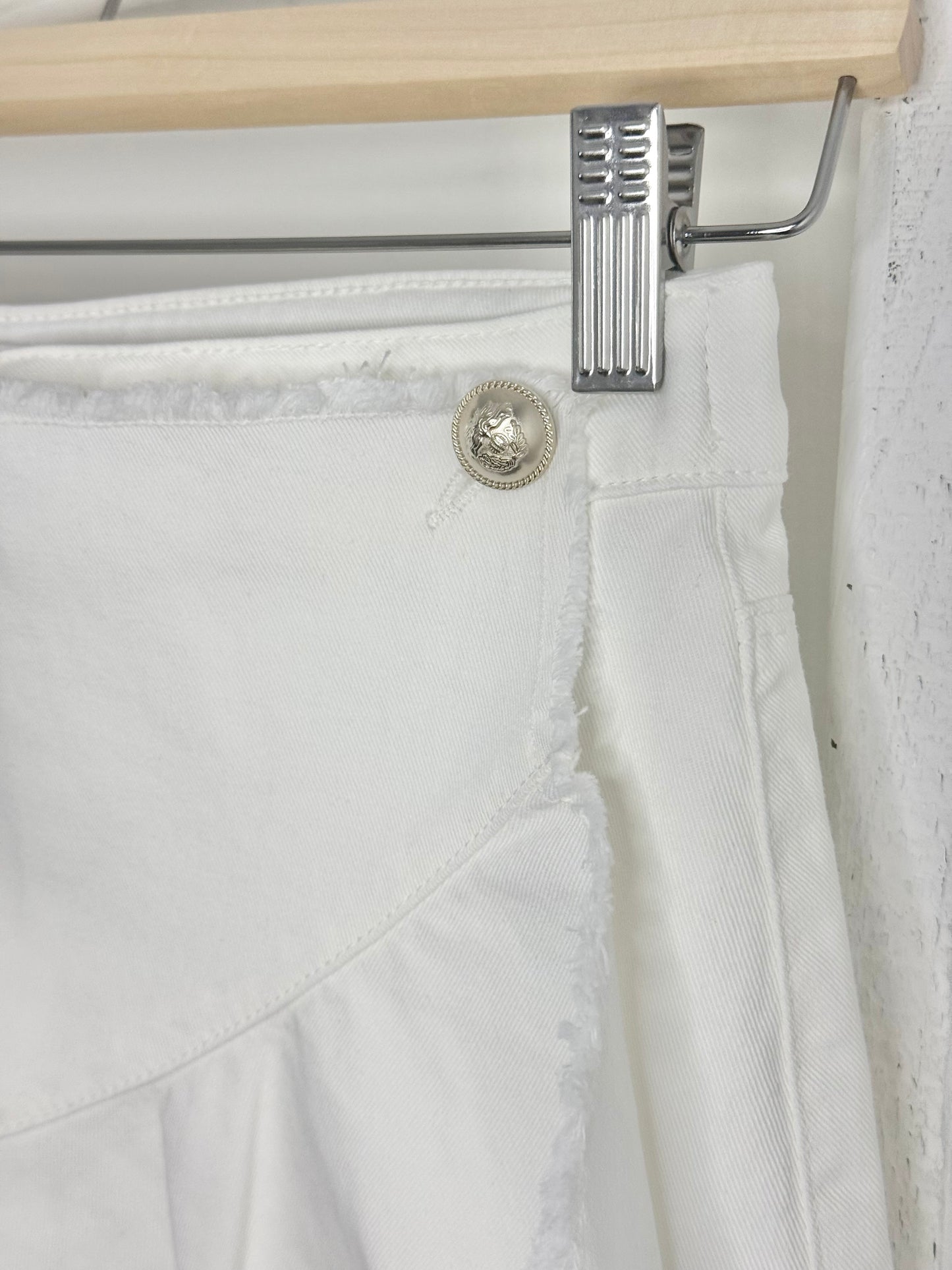 Denim Ruffle Skirt