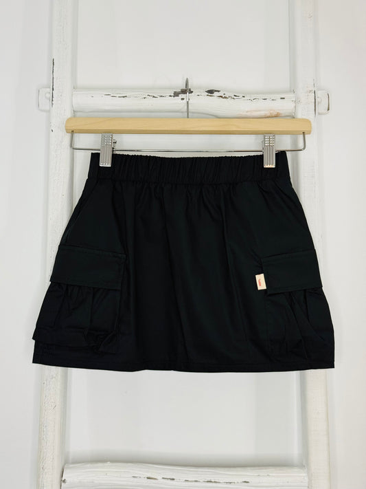 Black Cargo skirt