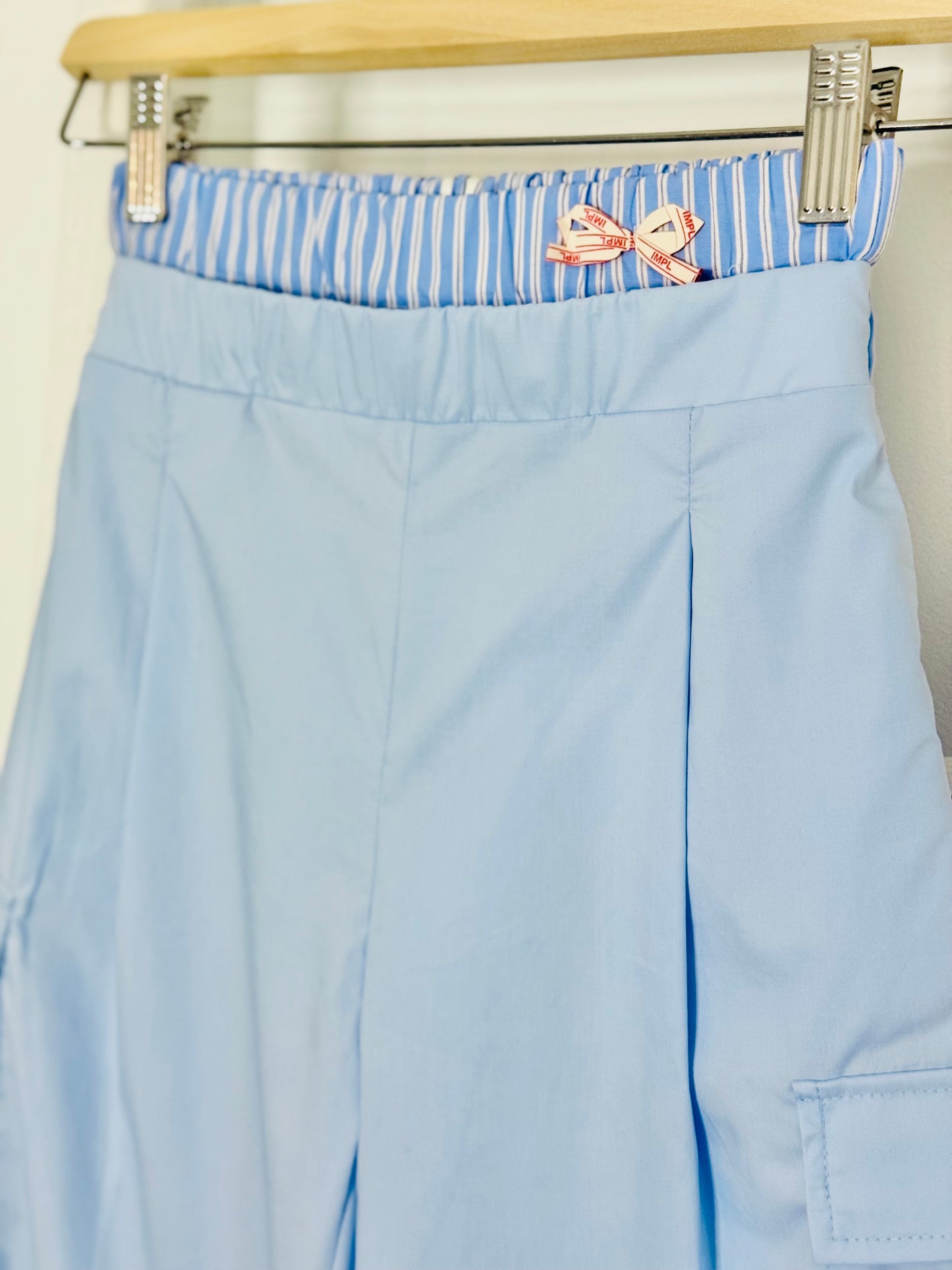Blue Cargo Boxer Pant