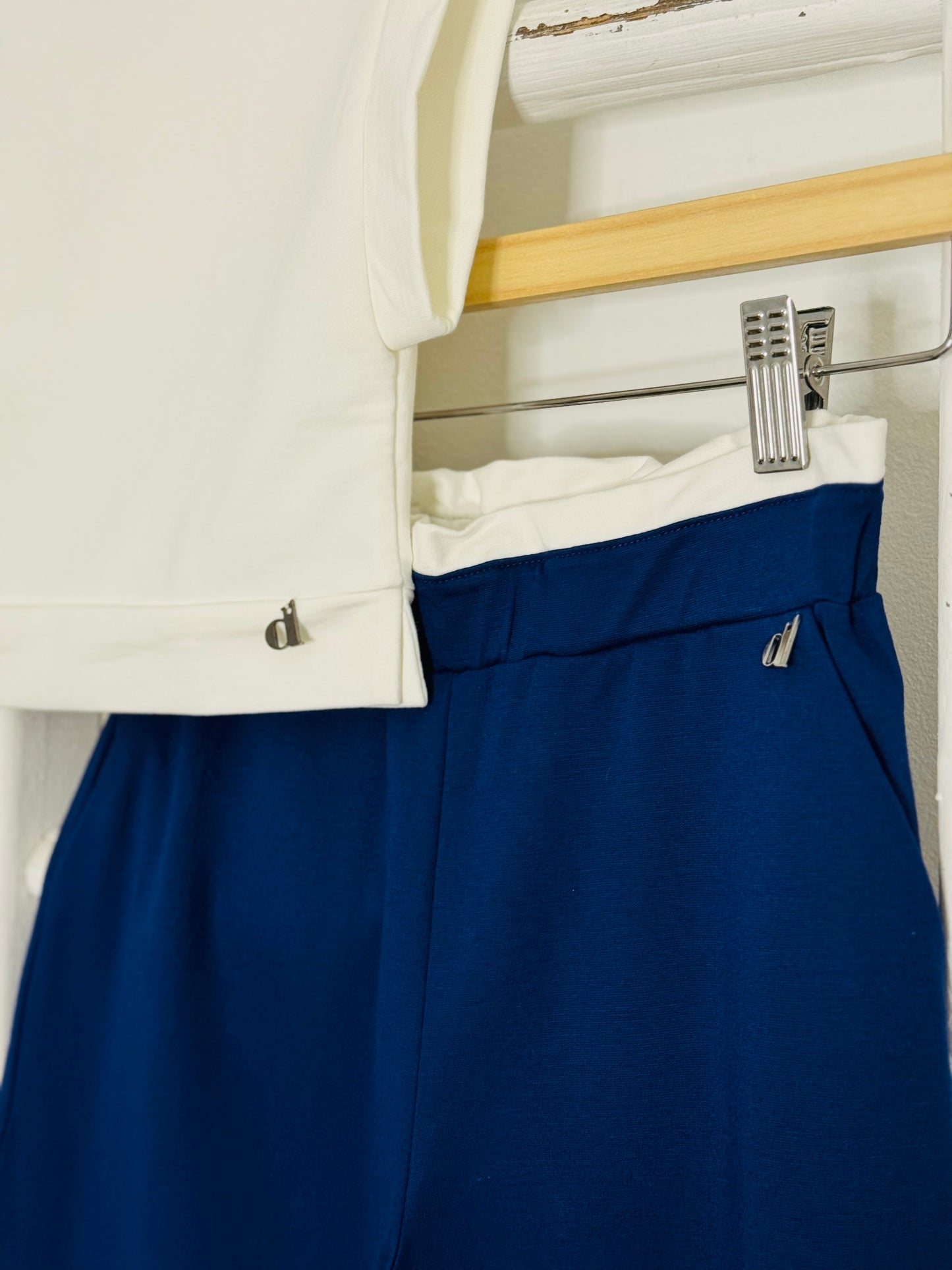 Navy Blue Boxer Style Set