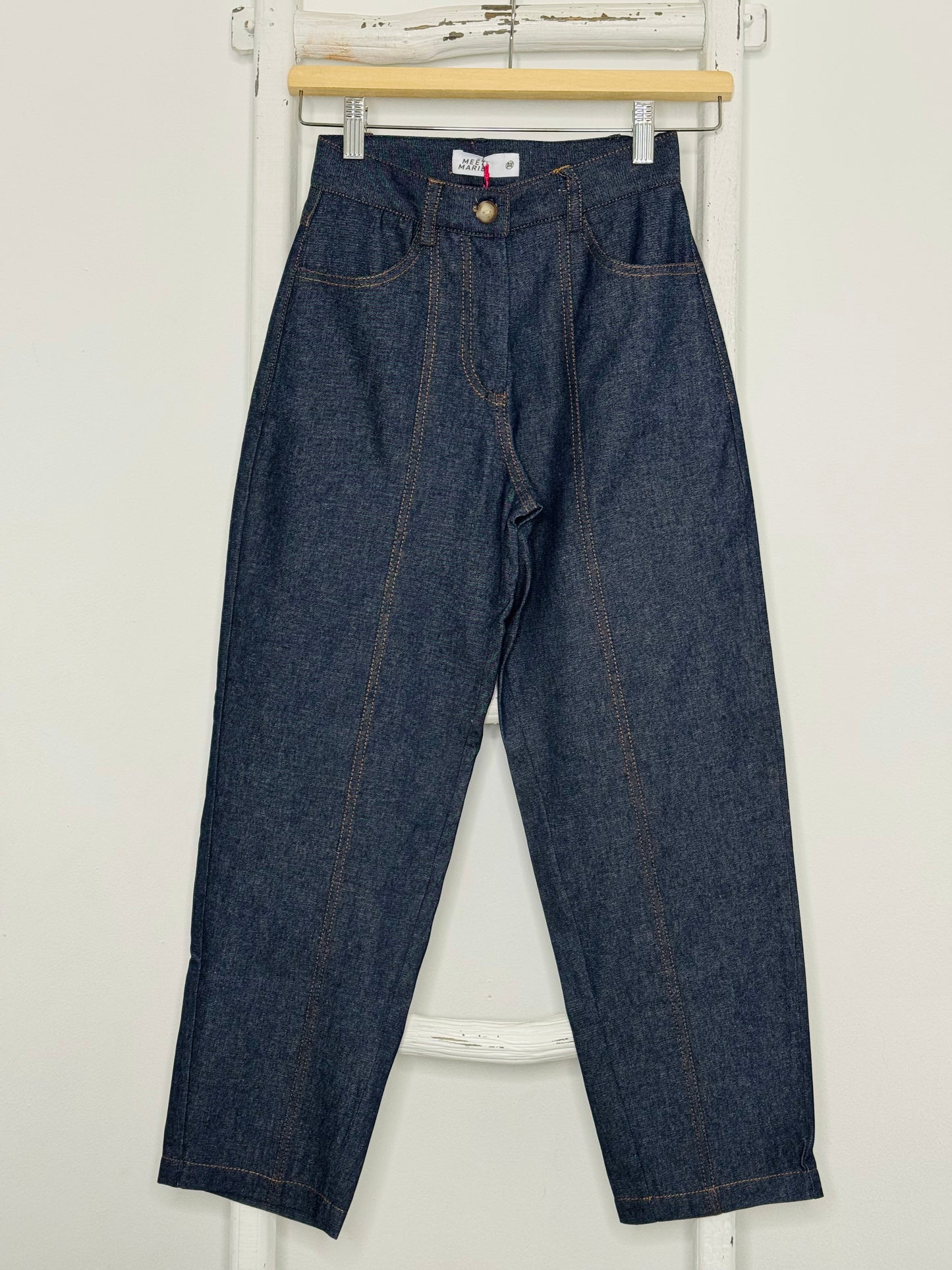 Star Patched Barrel Pants