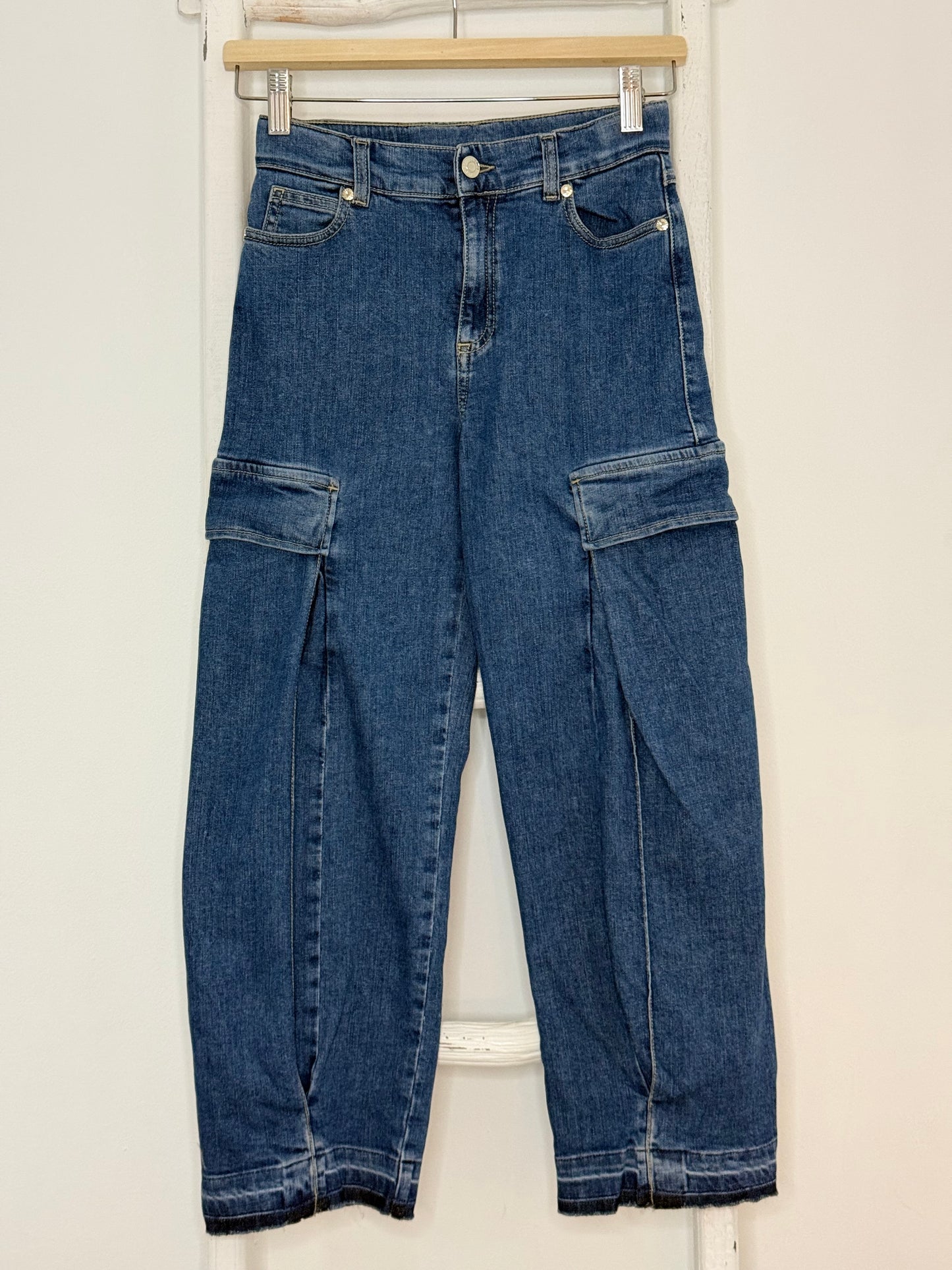 Tapered Cargo Jeans