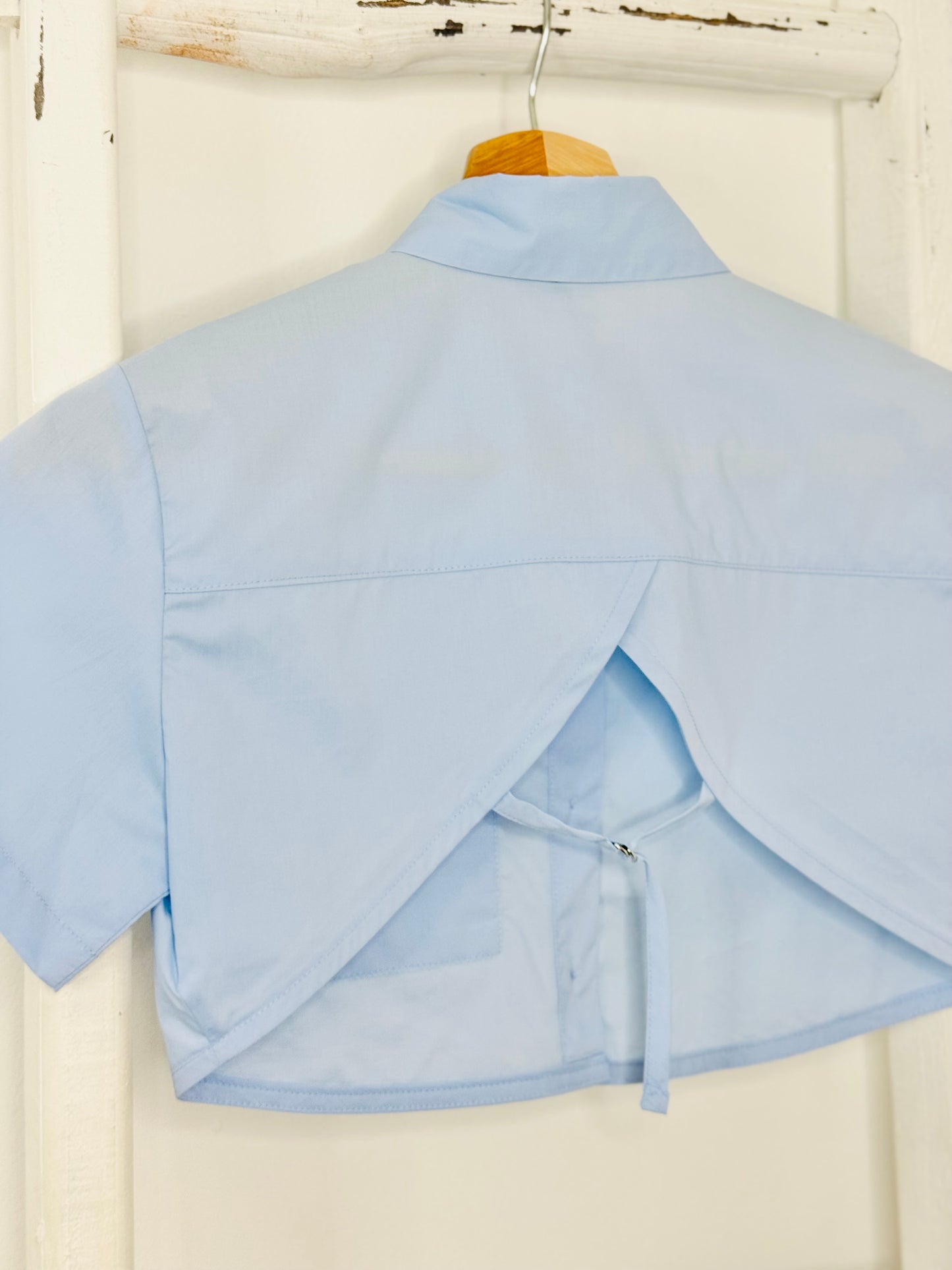 Open Back Bottom Up Crop