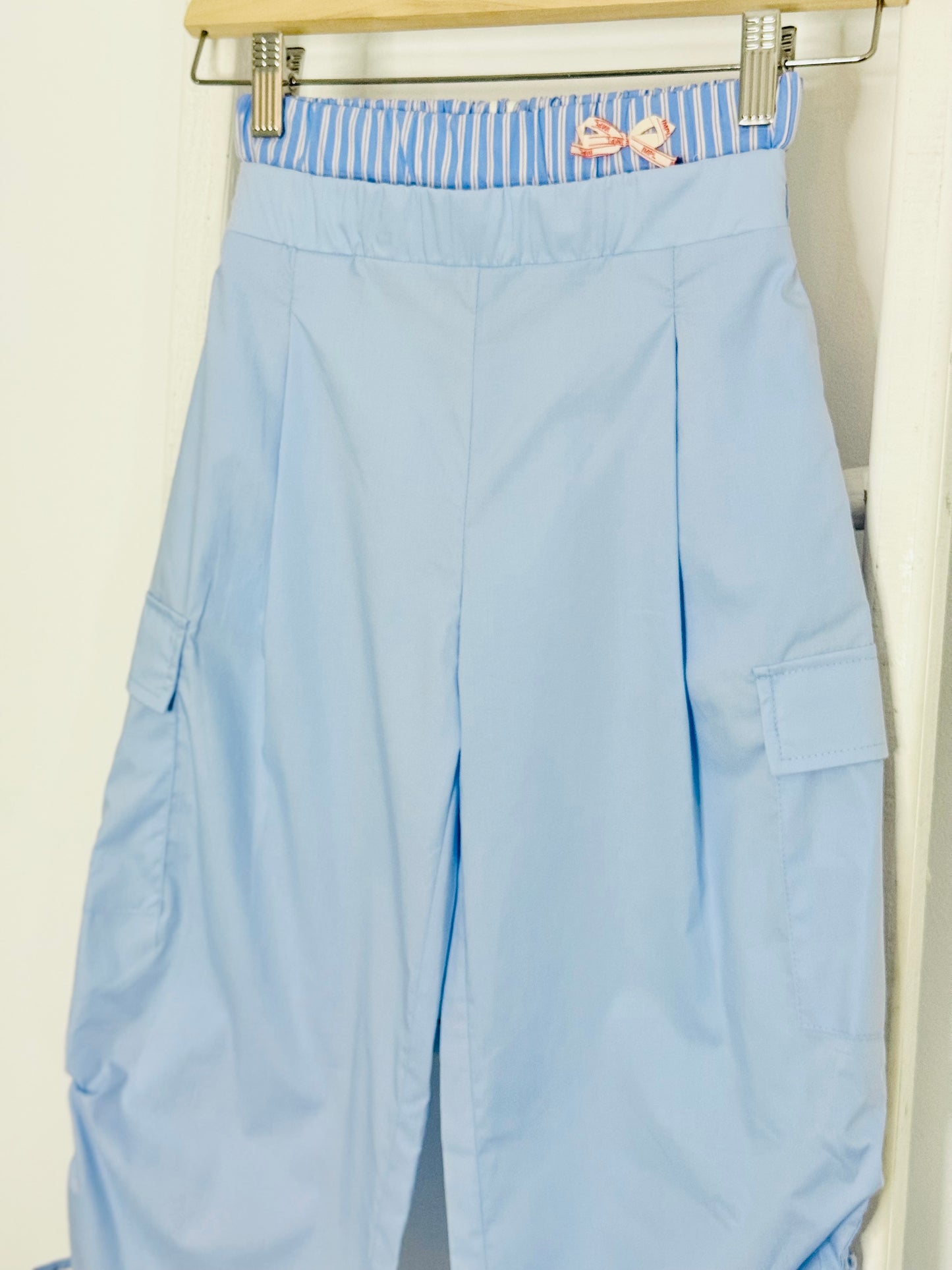 Blue Cargo Boxer Pant