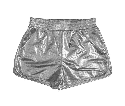 Athletic Silver Shorts