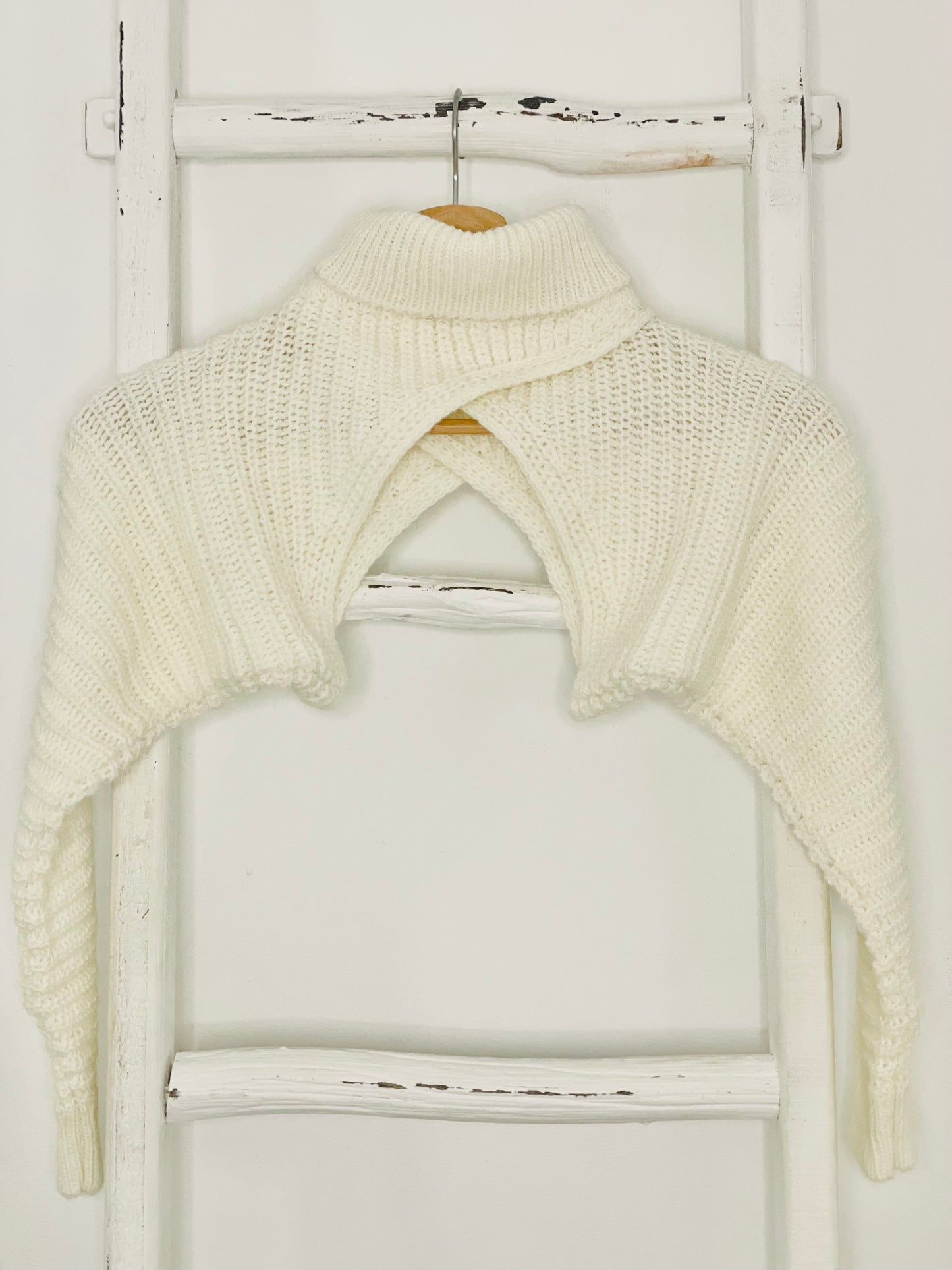 White Shrug Sweater