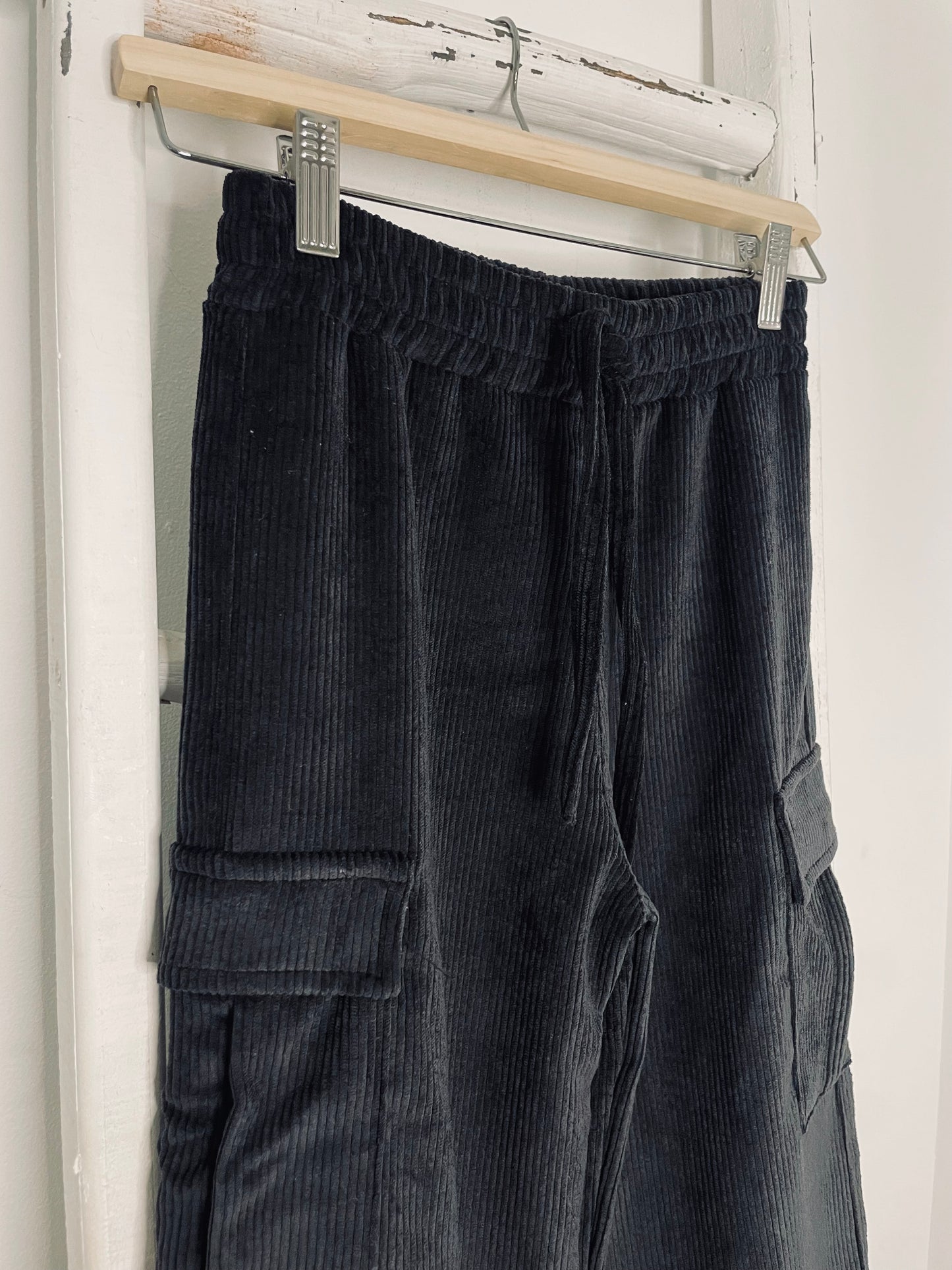 Light Corduroy Black Pants
