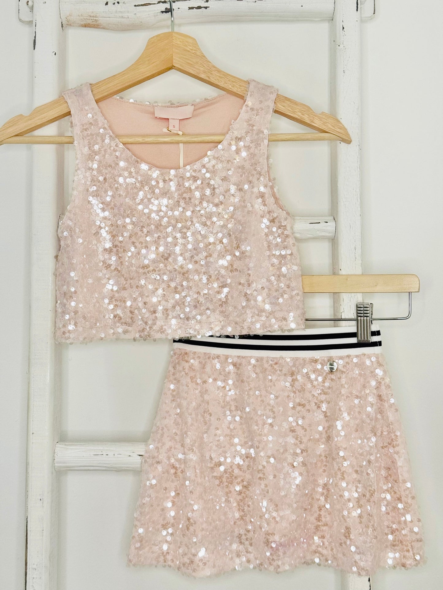 Lina Sequin Set Pastel Pink