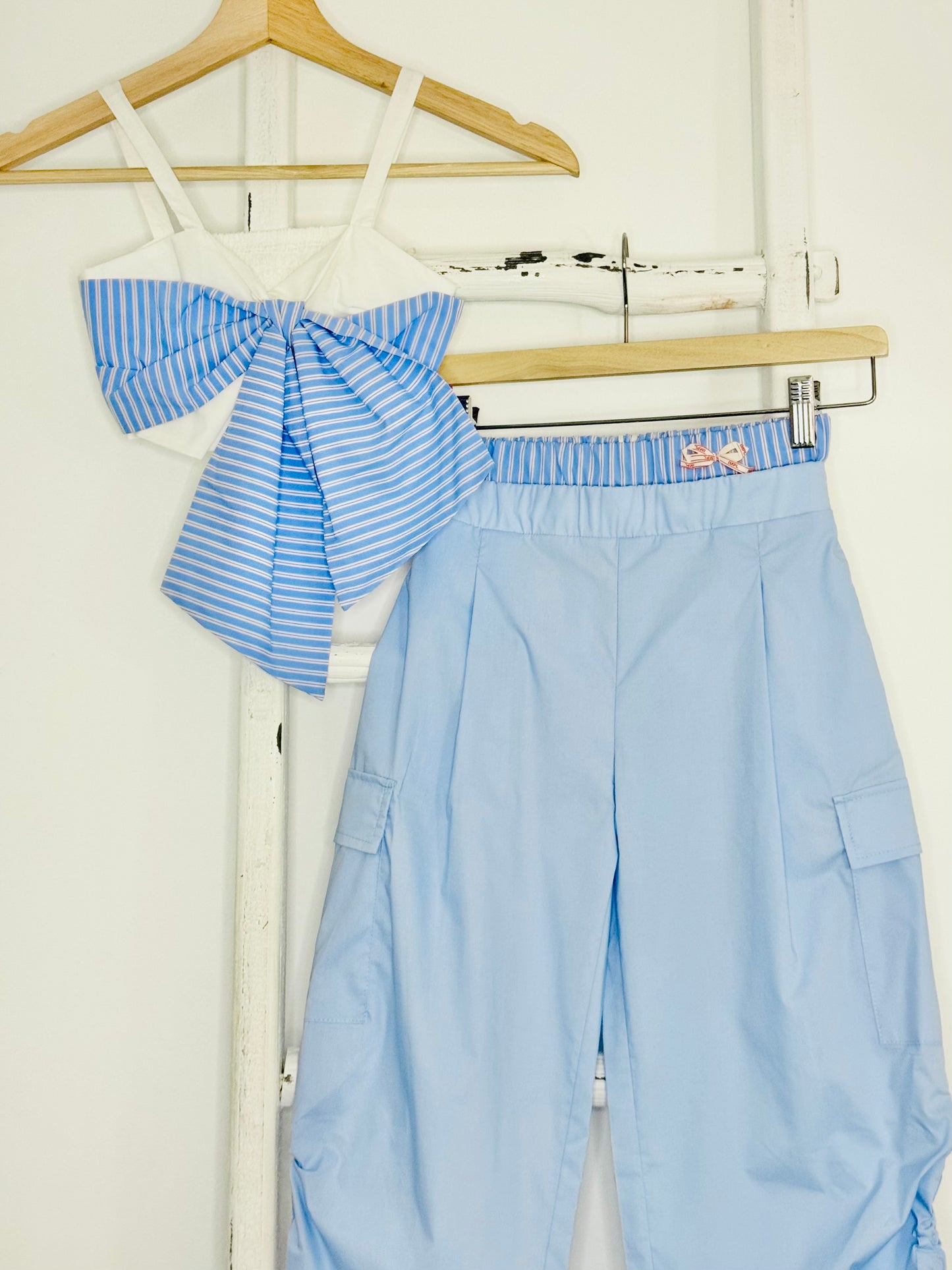 Blue Cargo Boxer Pant