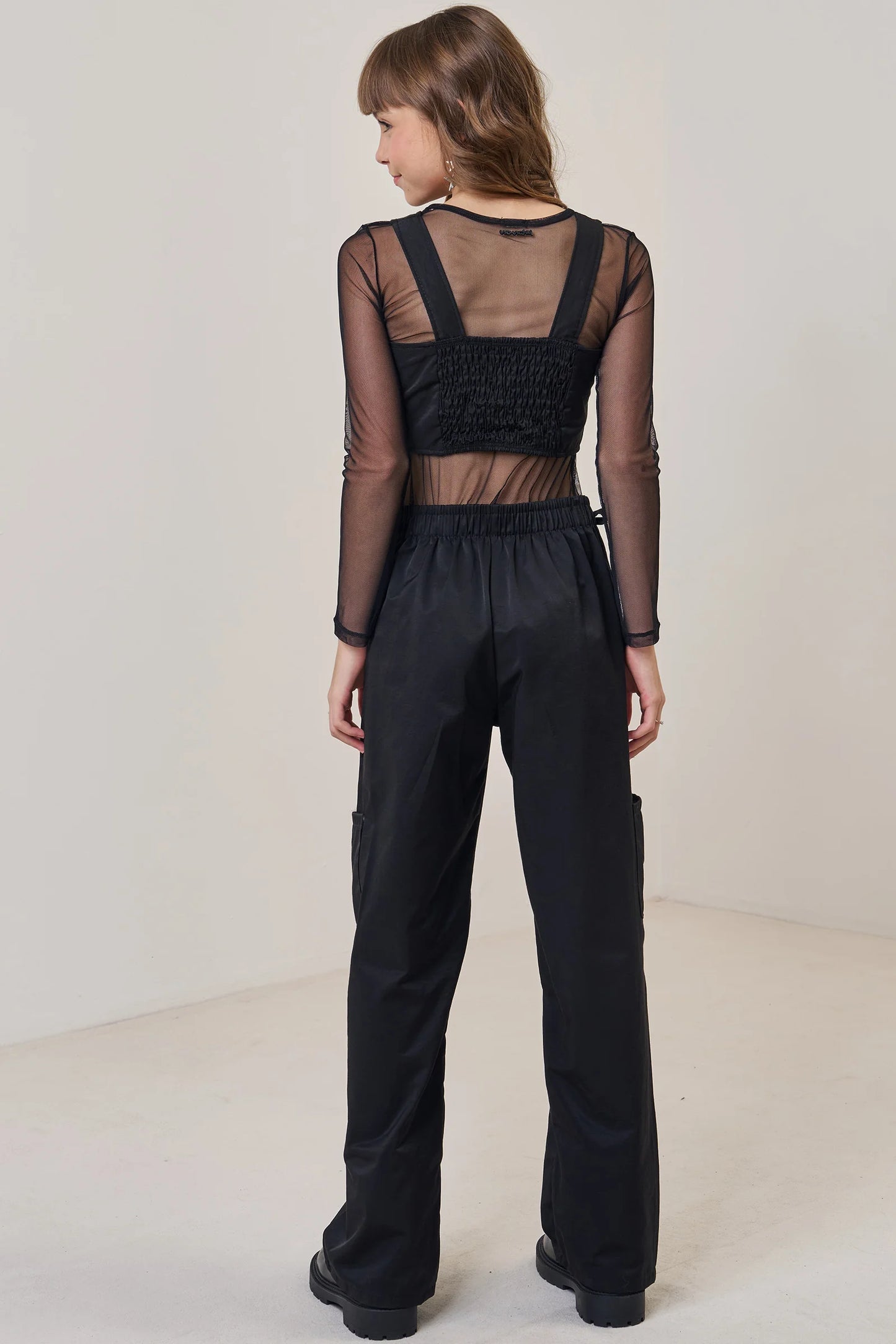 Nylon Wrap Pant Set