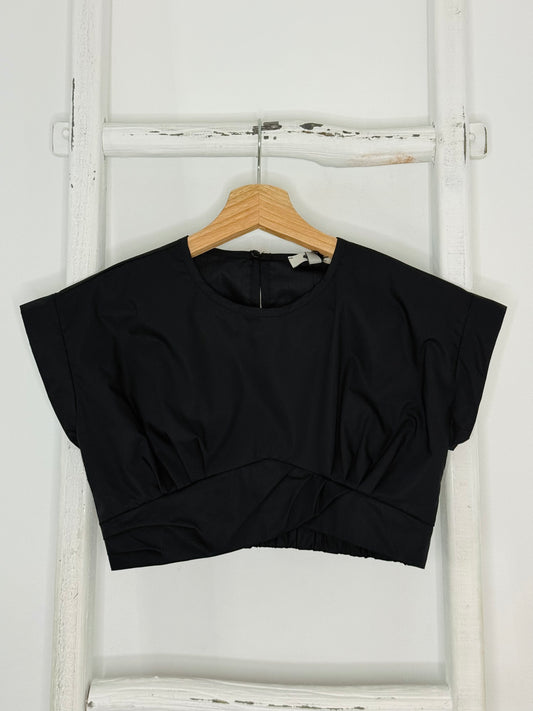 Fanny Black Crop Top