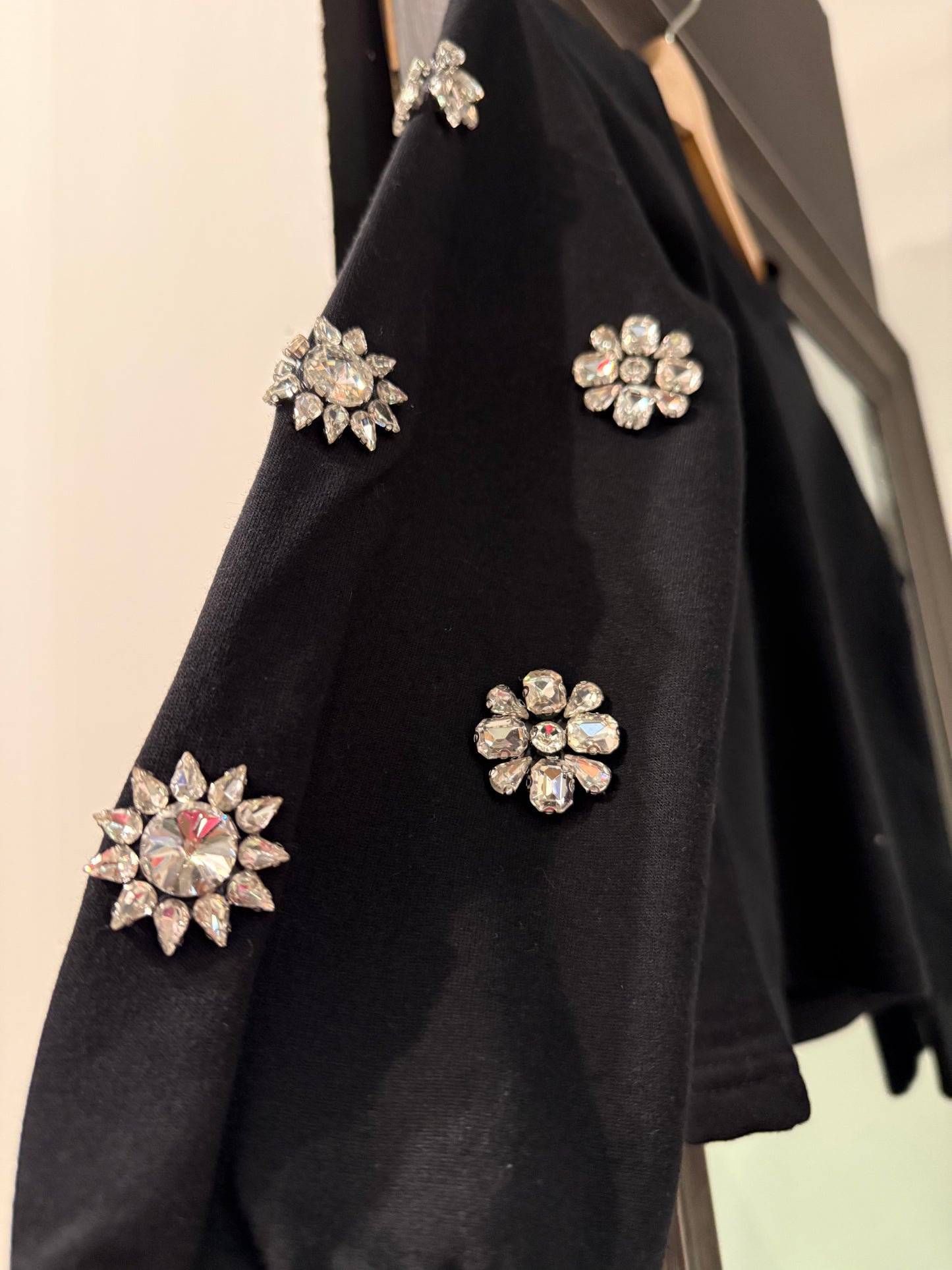 Flower Jeweled Sweatshirt