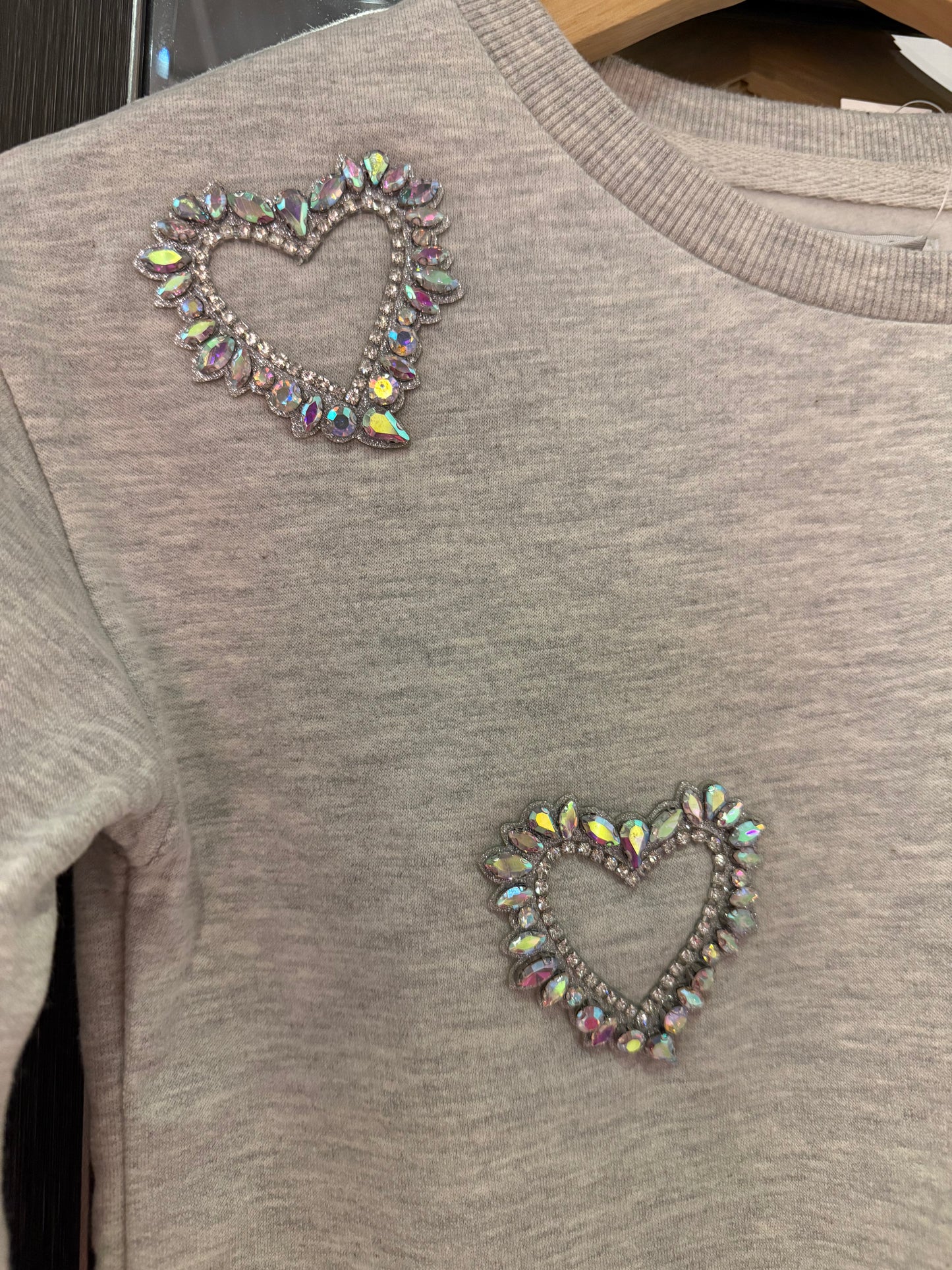 Jeweled Heart Sweatshirt