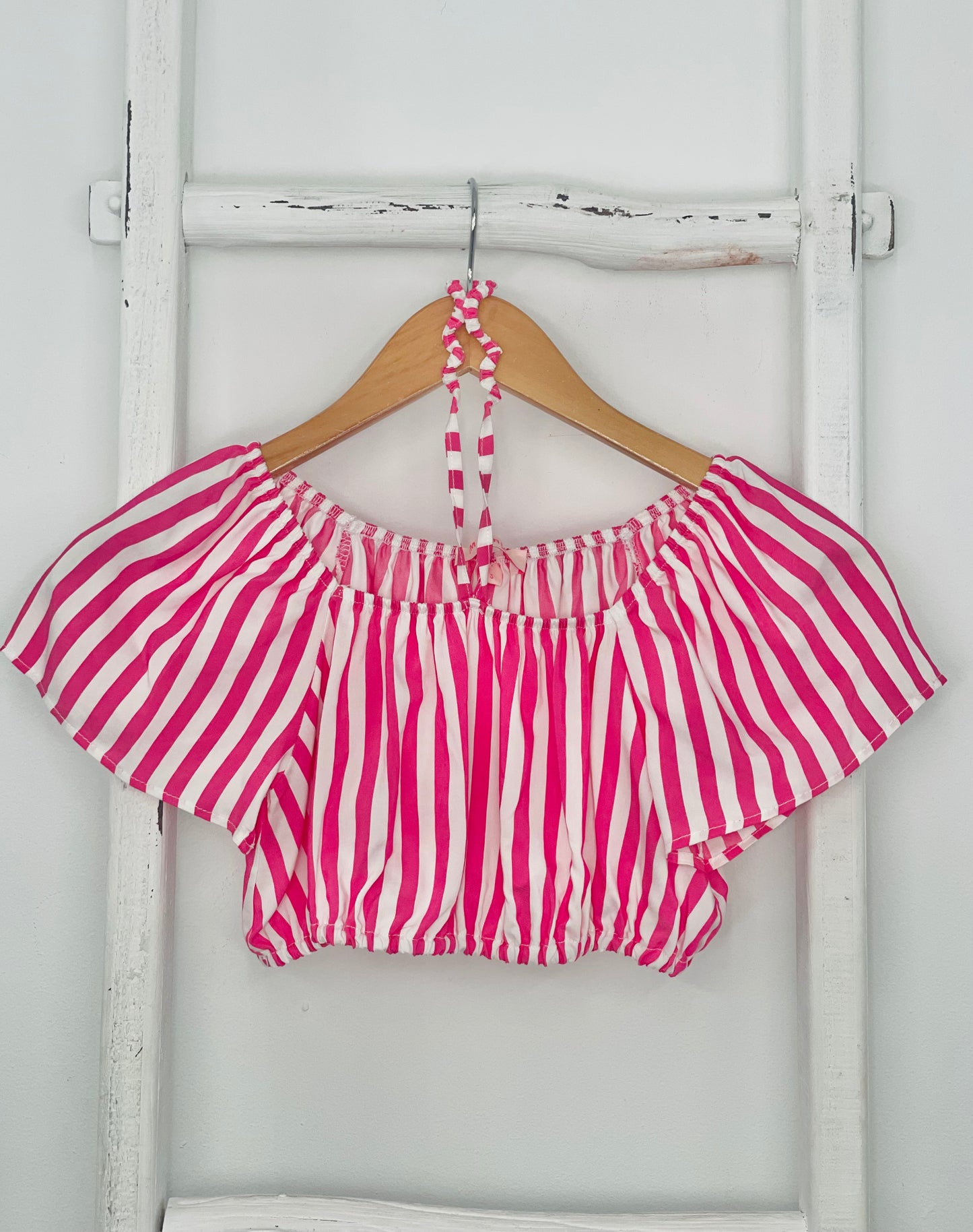 Off Shoulder Halter Top