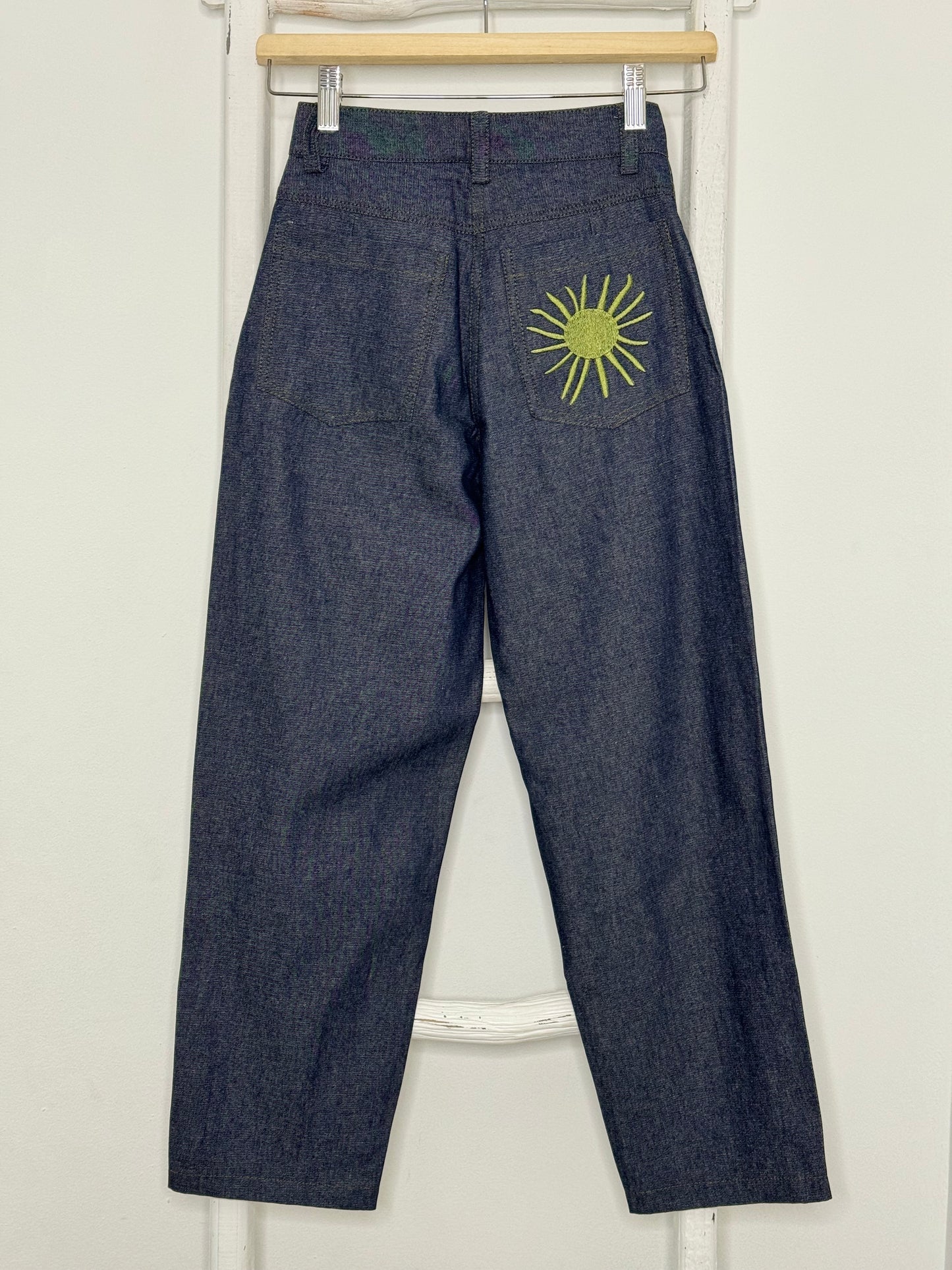 Sun Patched Barrel Pants