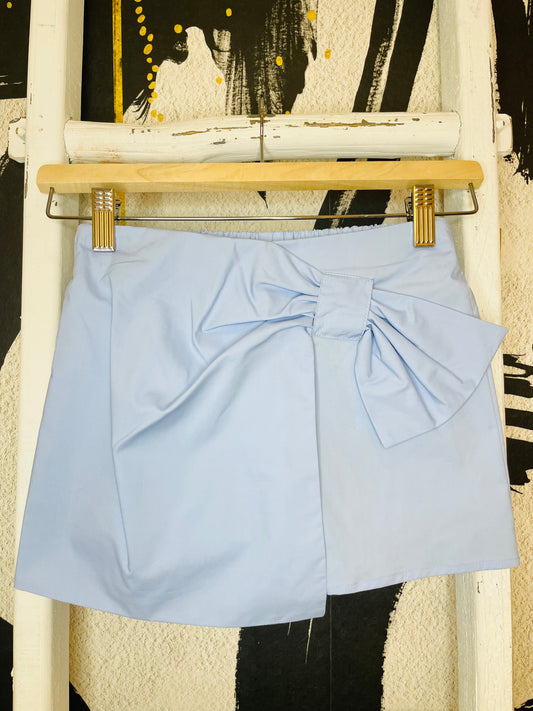 Blue Bow Skort