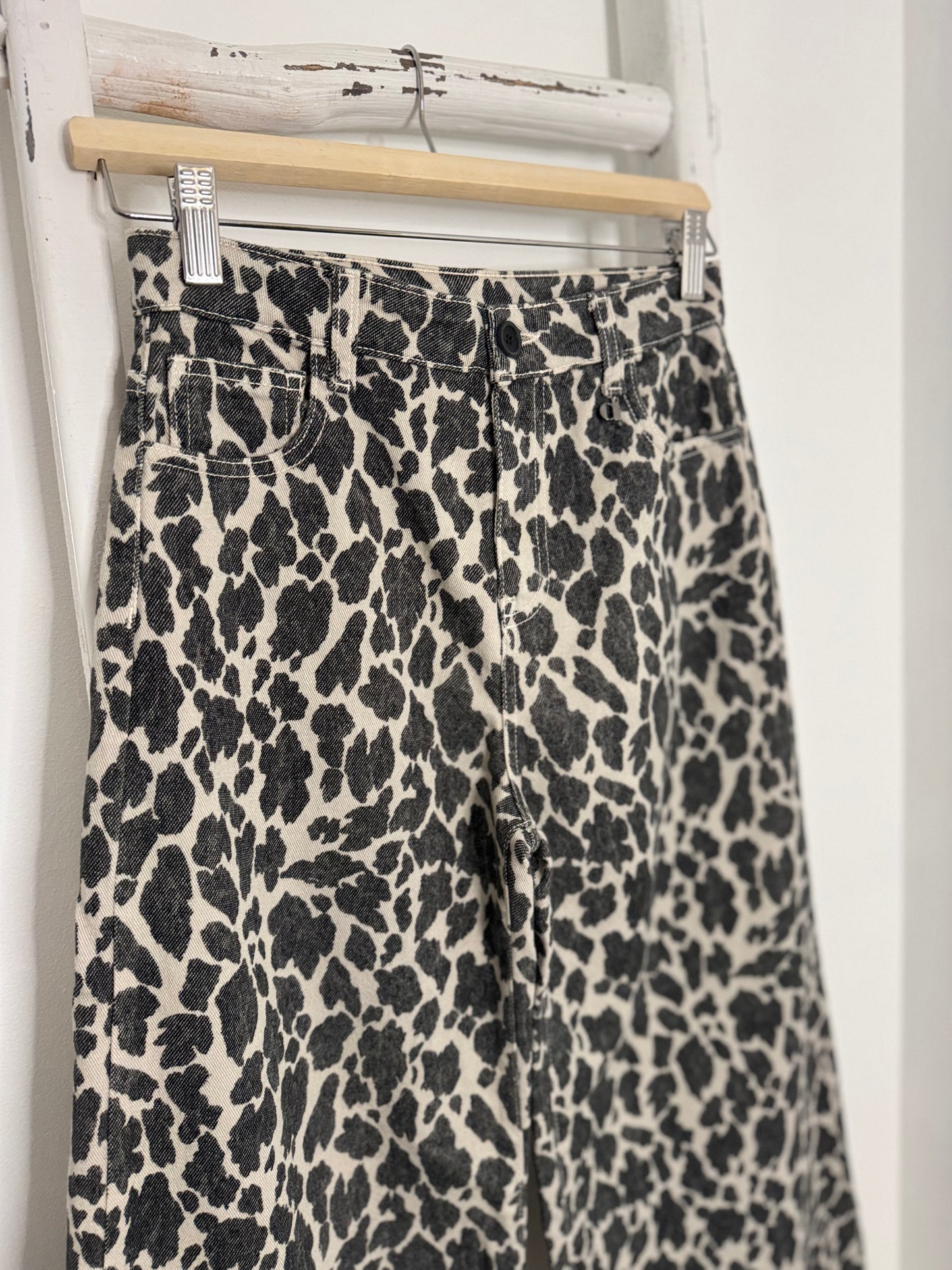 Wide Leg Leopard Pants