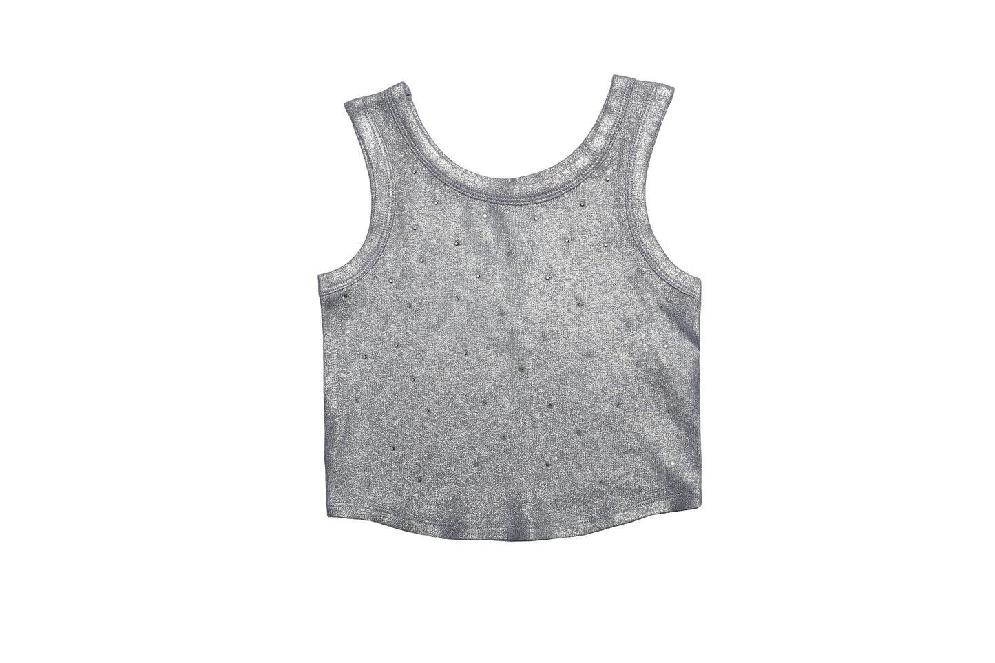Rhinestones Metallic Top