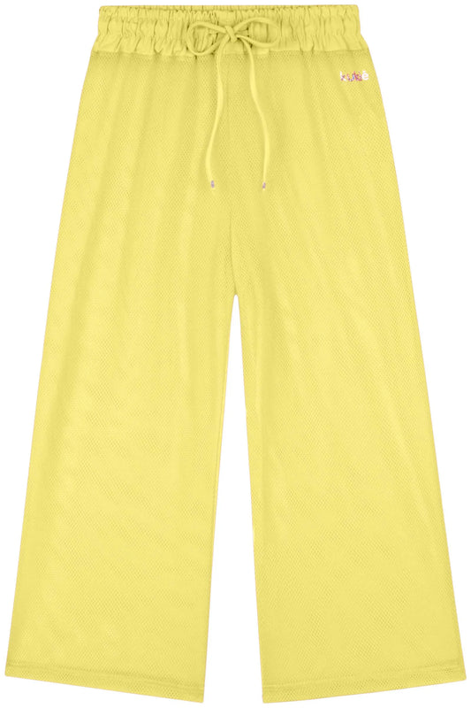 Neon Yellow Mesh Cover Up