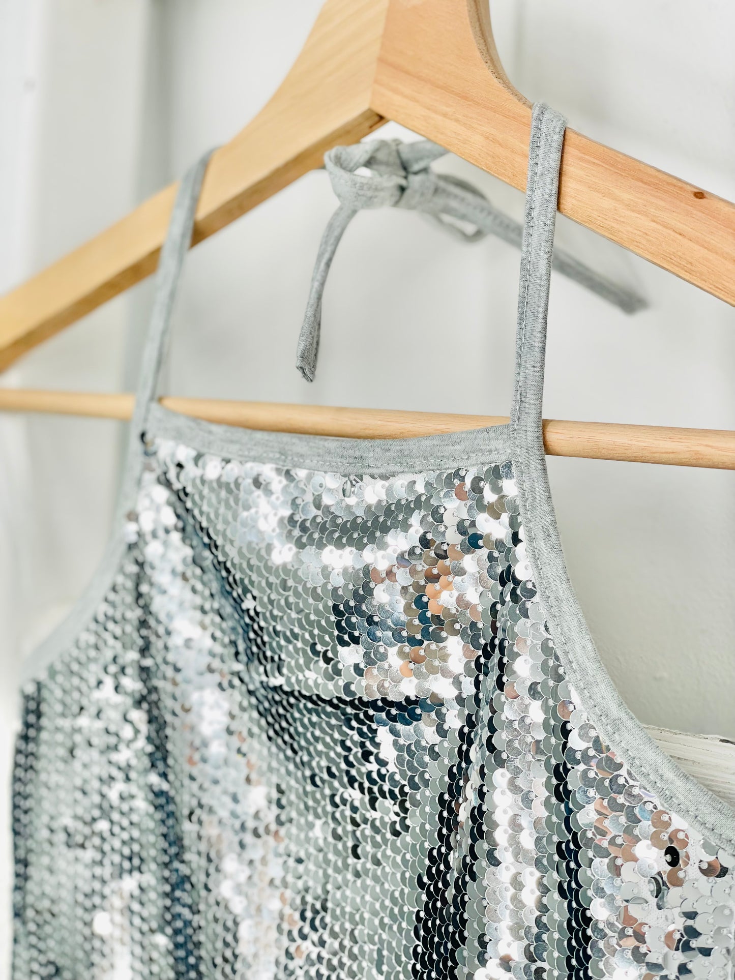 Sequin Halter Top