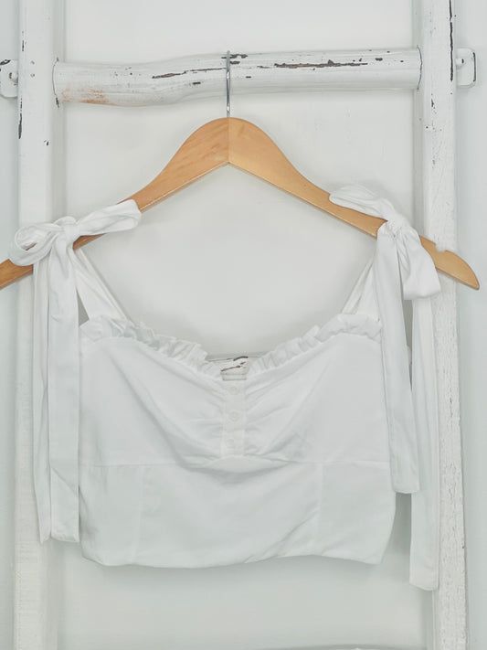 Mason White Corset Top