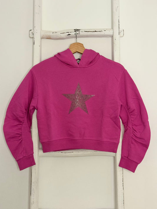 Fucsia Star Hoodie