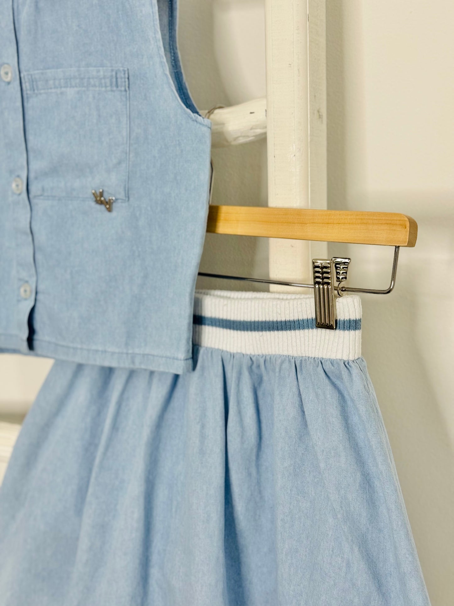 Light Denim Skort Set