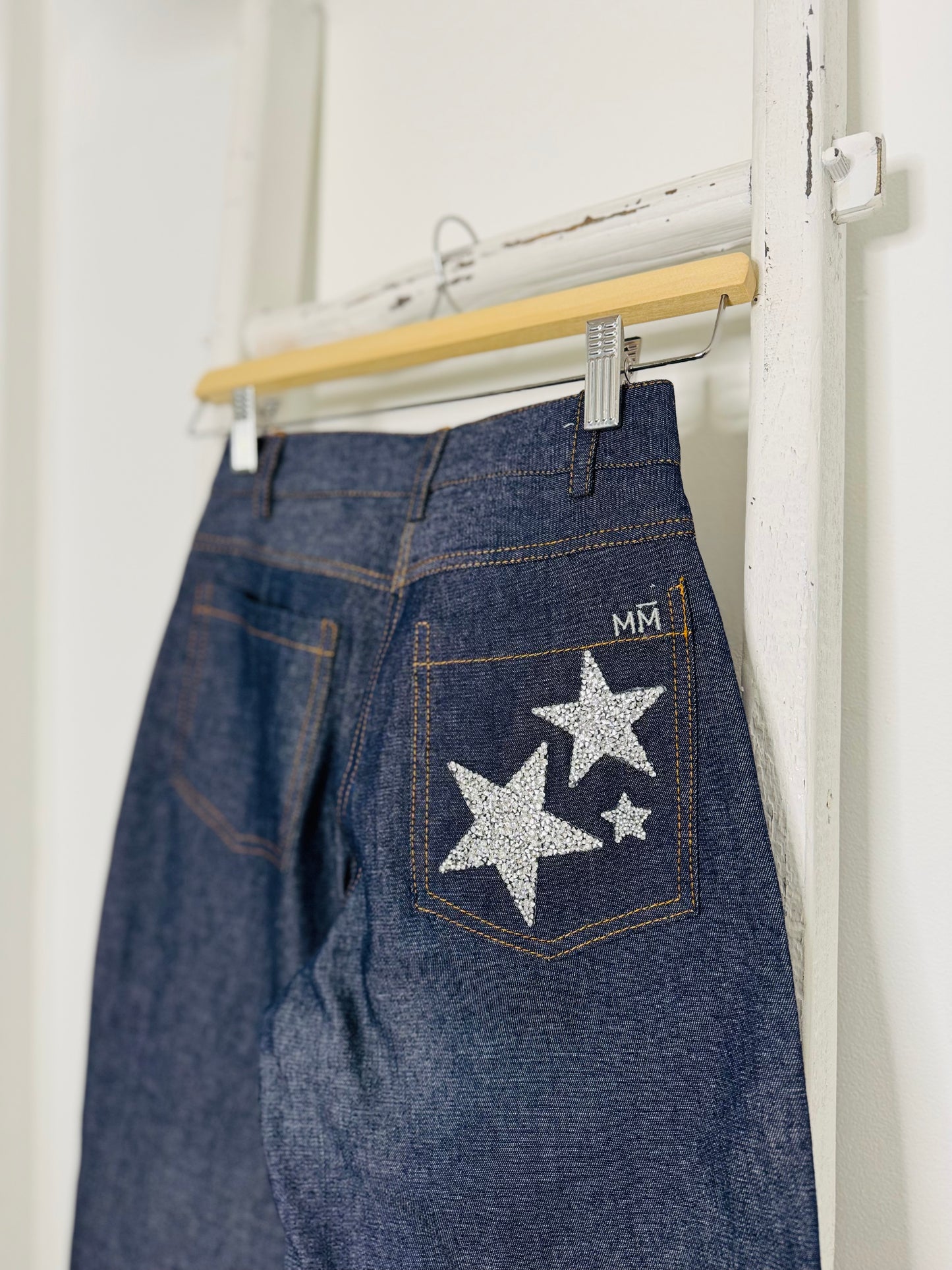Star Patched Barrel Pants