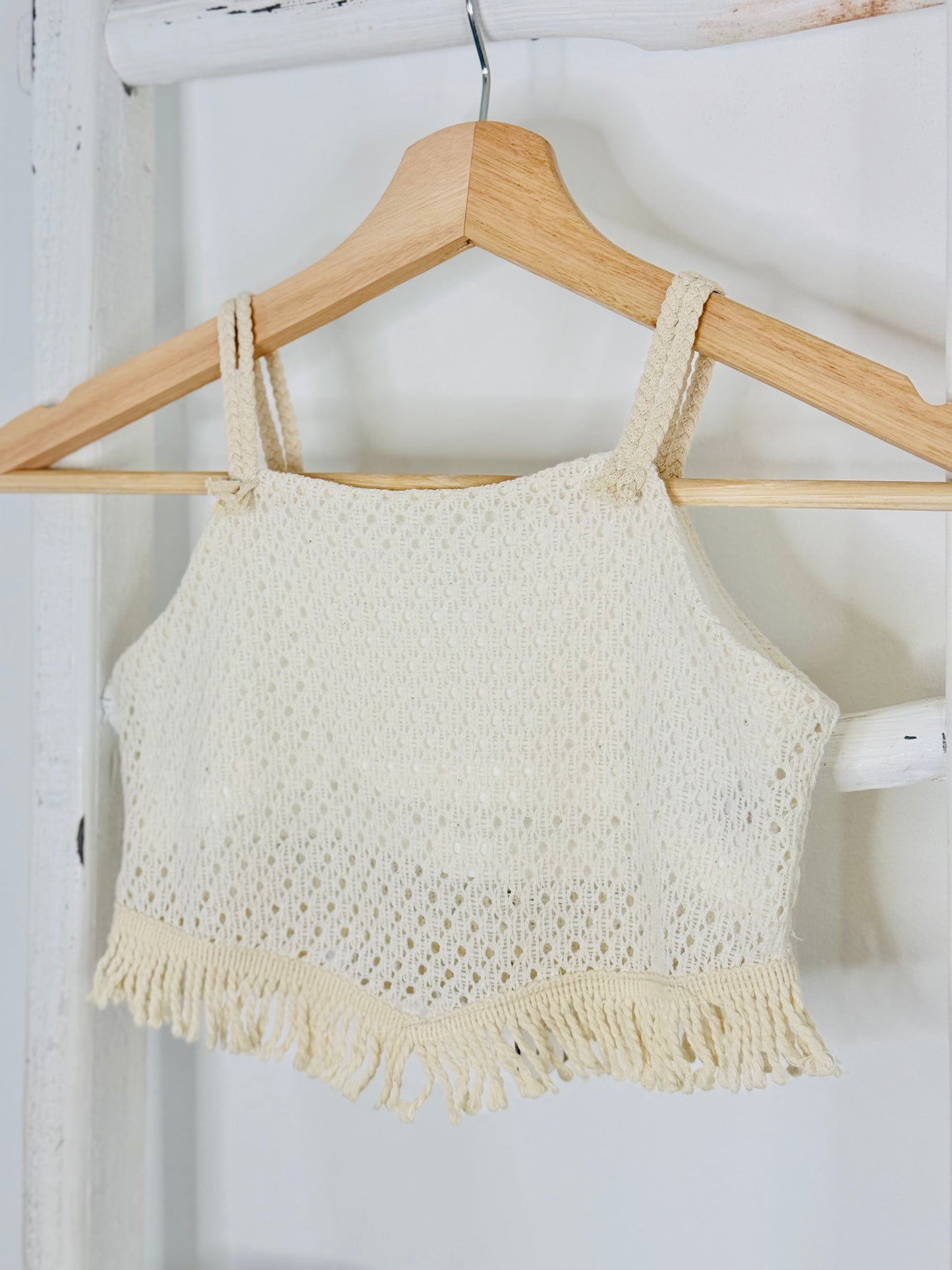 Fringe Crochet Crop Top