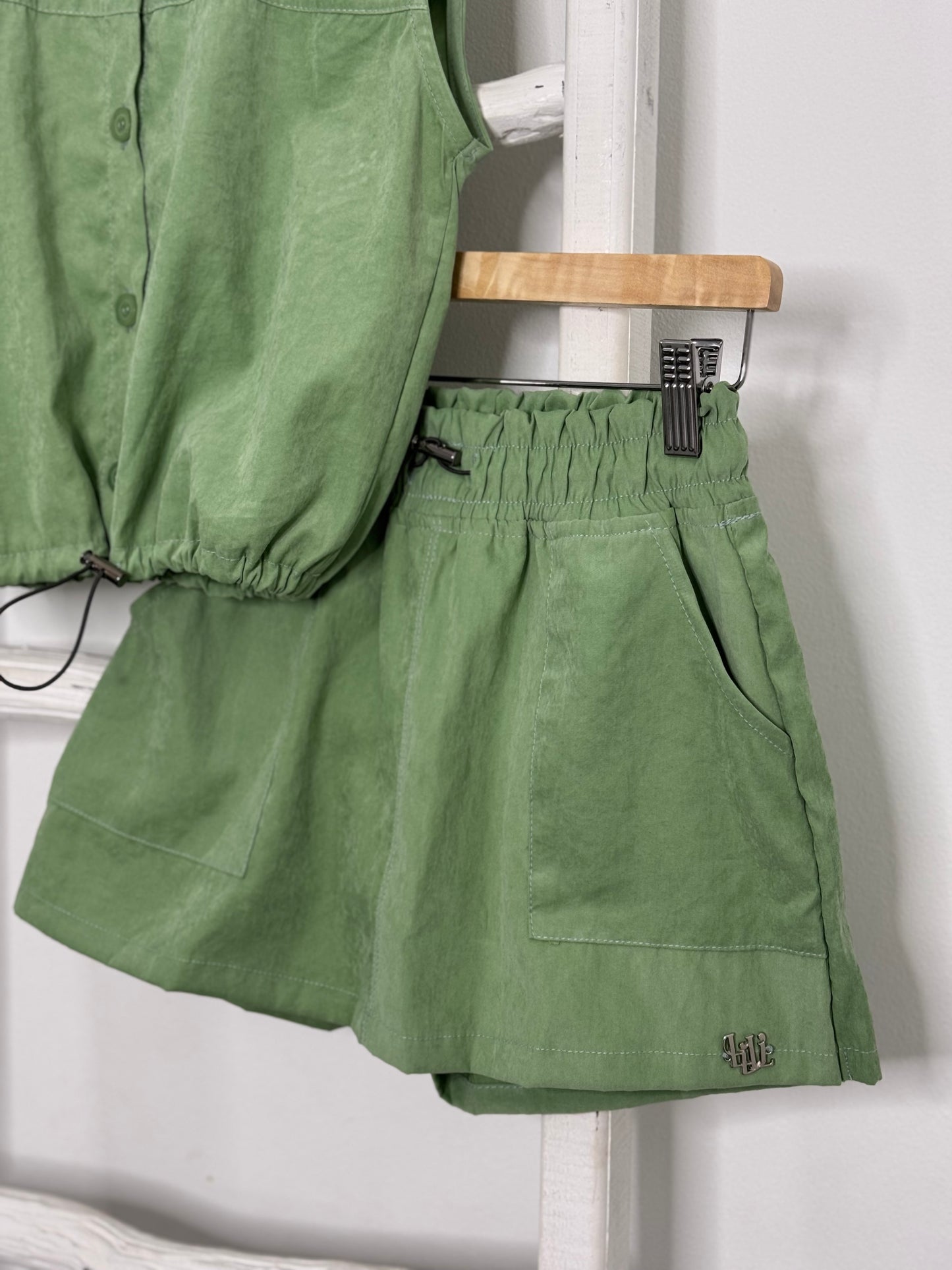 Olive Green Short Set