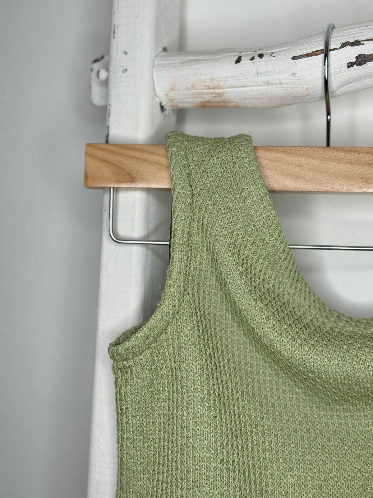 Green One Shoulder Set