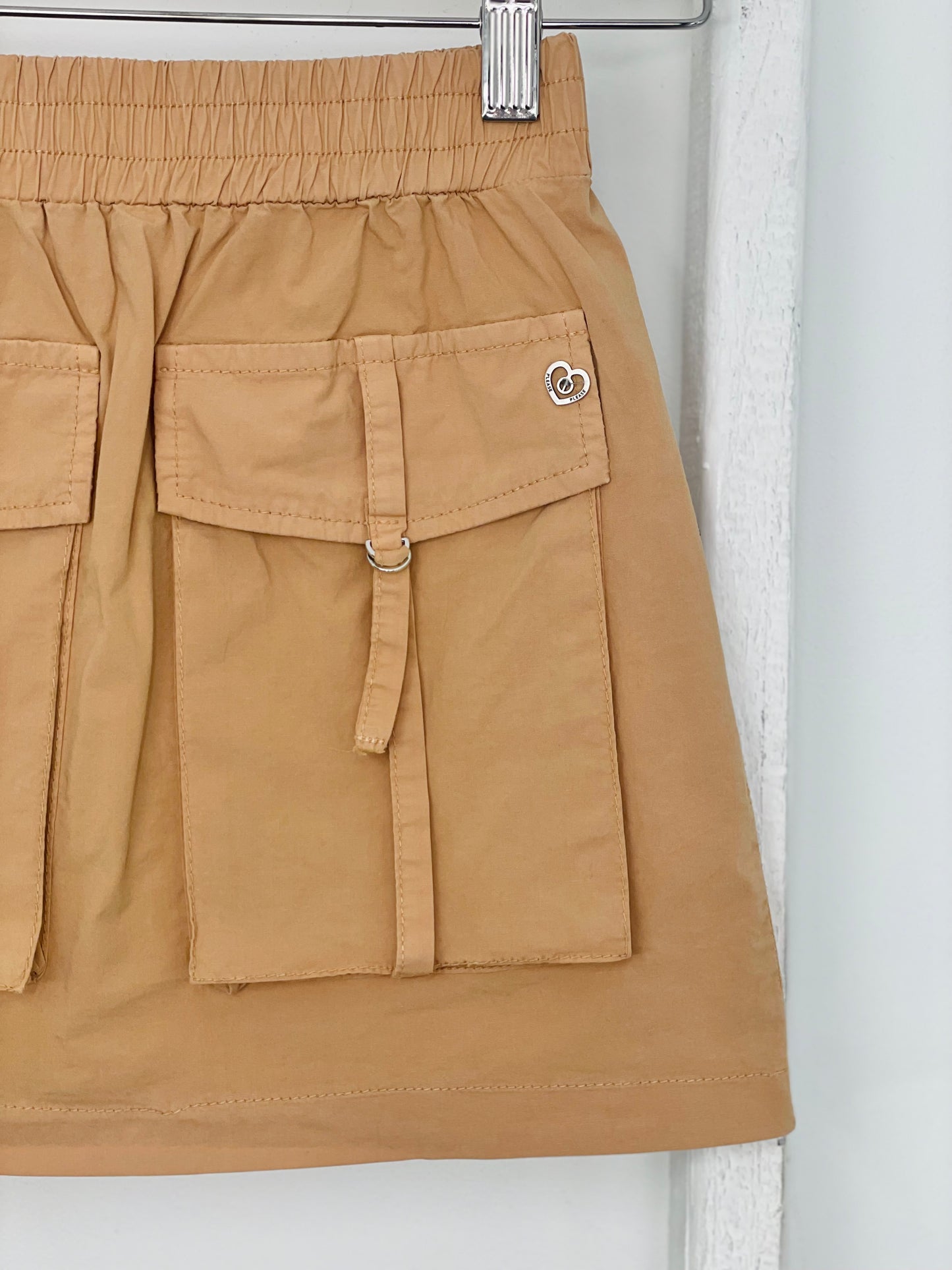 Camel Cargo Skirt