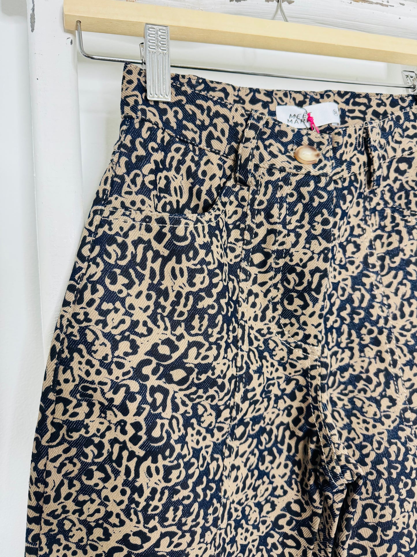 Blue/Black Animal Print Pants