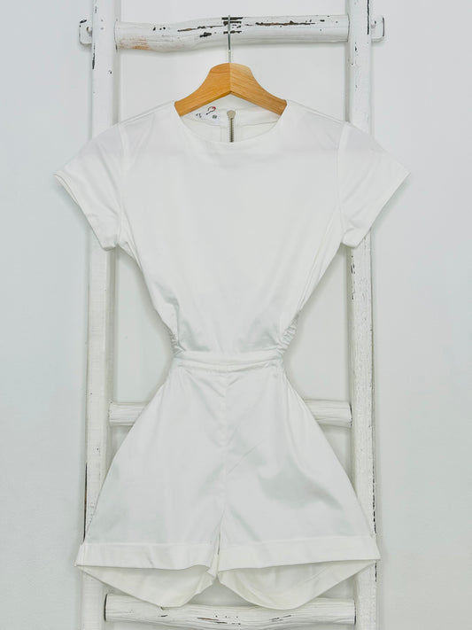 Maria White Romper