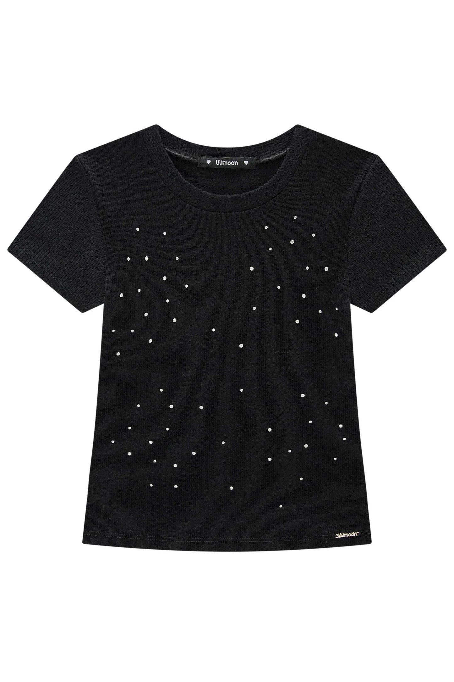 Black Rhinestone Top