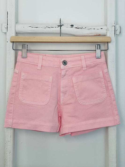 Pastel Pink Denim Short