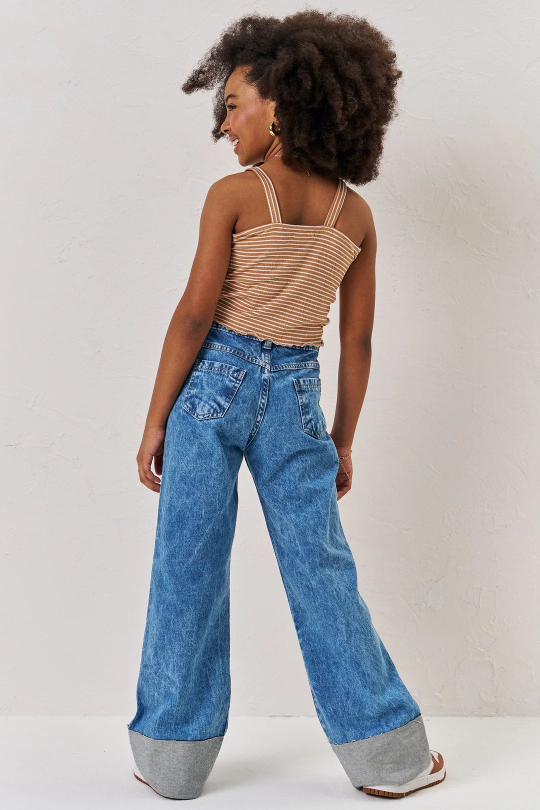 Folded Bottom Jeans