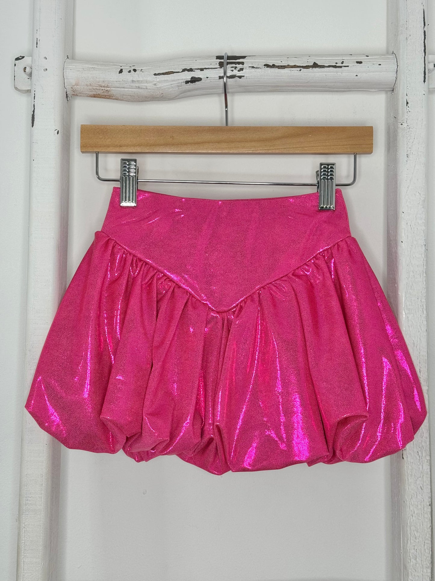 Metallic Bubble Skirt