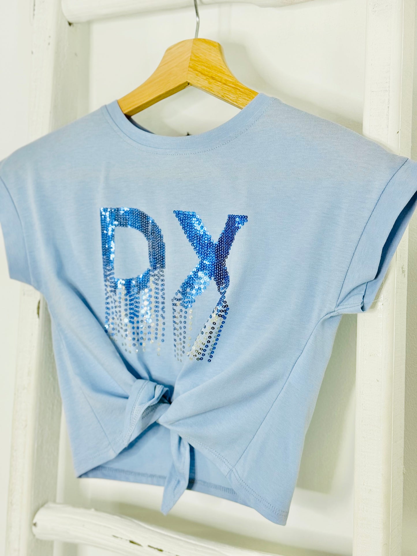 Basic Bluee Sequin Tee