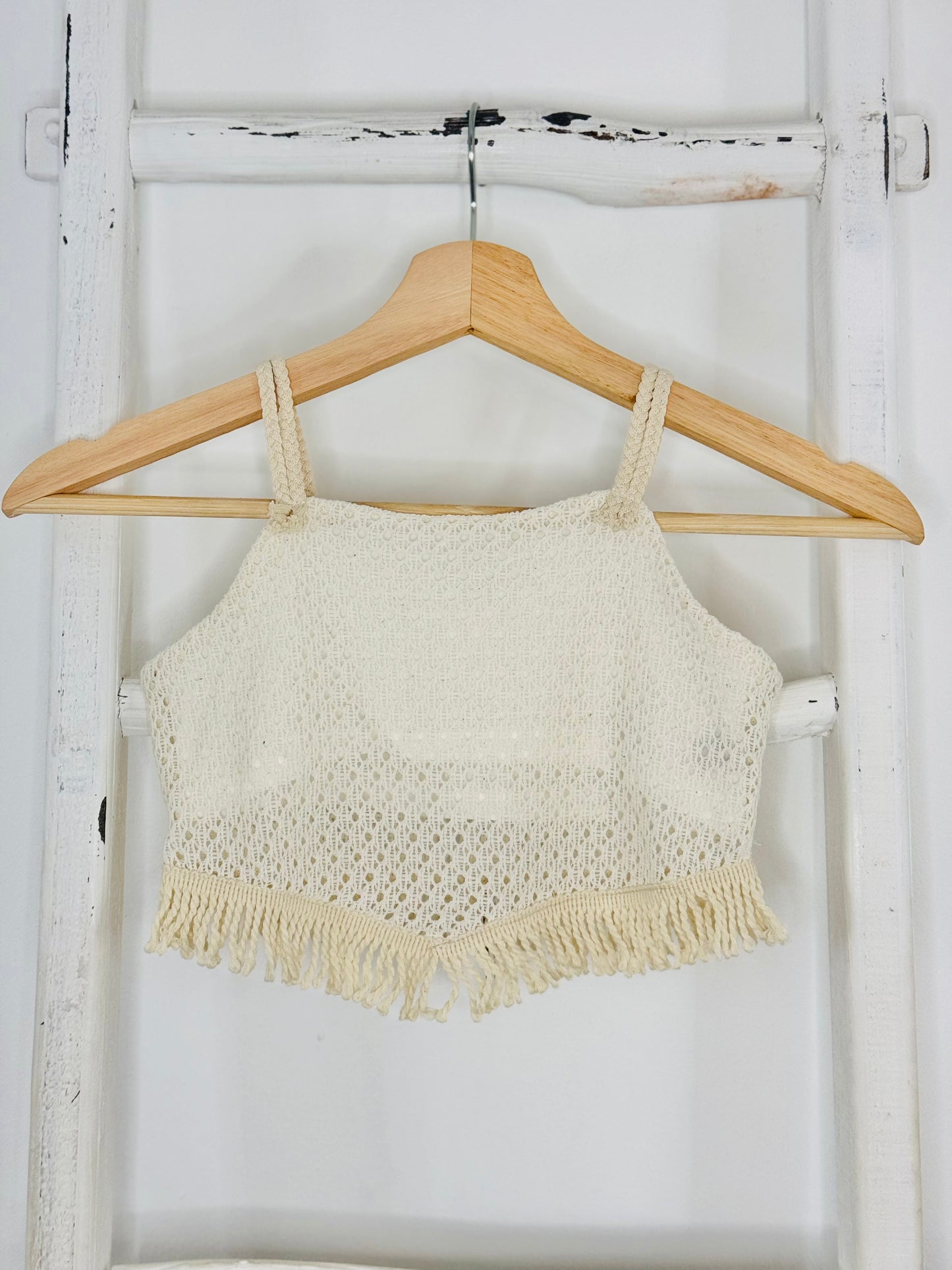 Fringe Crochet Crop Top